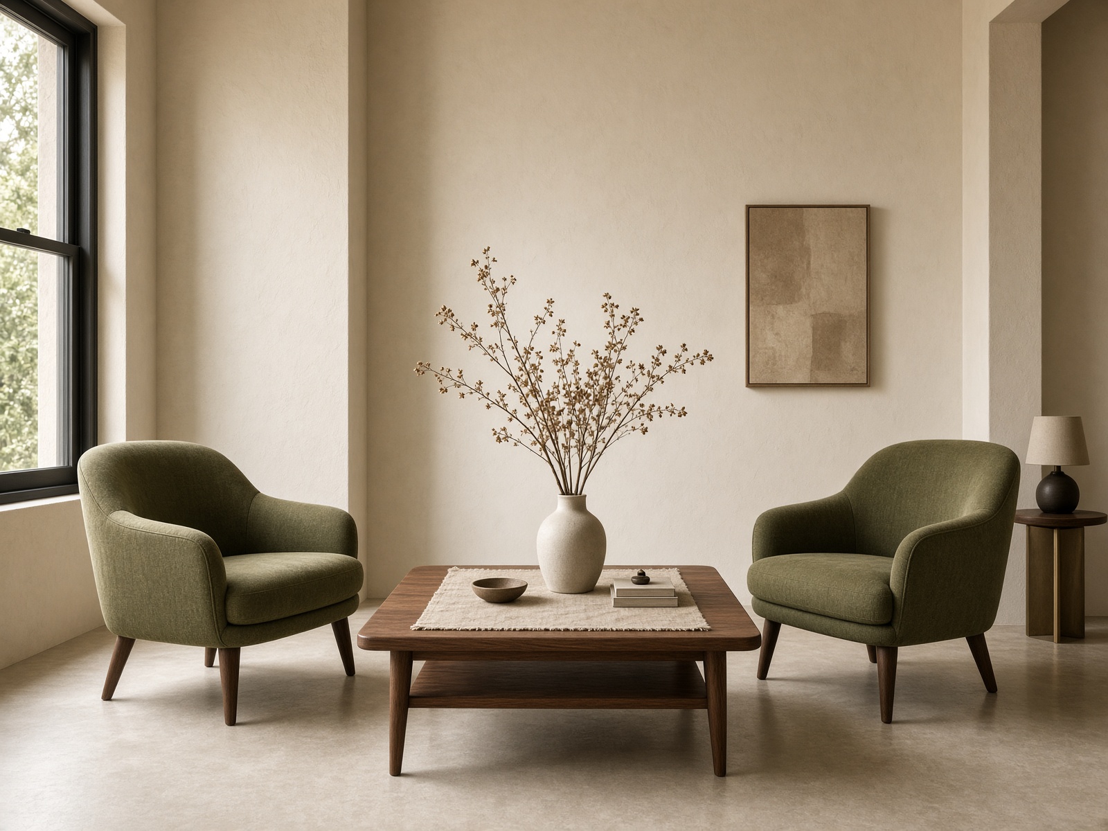 Two chairs in a quiet therapy room